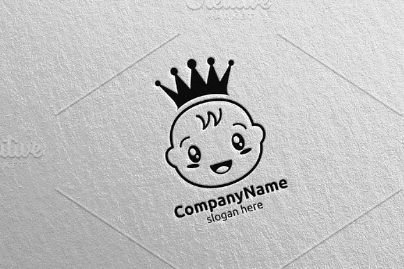 Cute Baby Smile Logo Design 5 in Logo Templates - product preview 4
