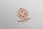 Cute Baby Smile Logo Design 6