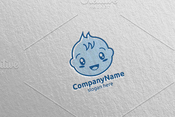 Cute Baby Smile Logo Design 6 in Logo Templates - product preview 1
