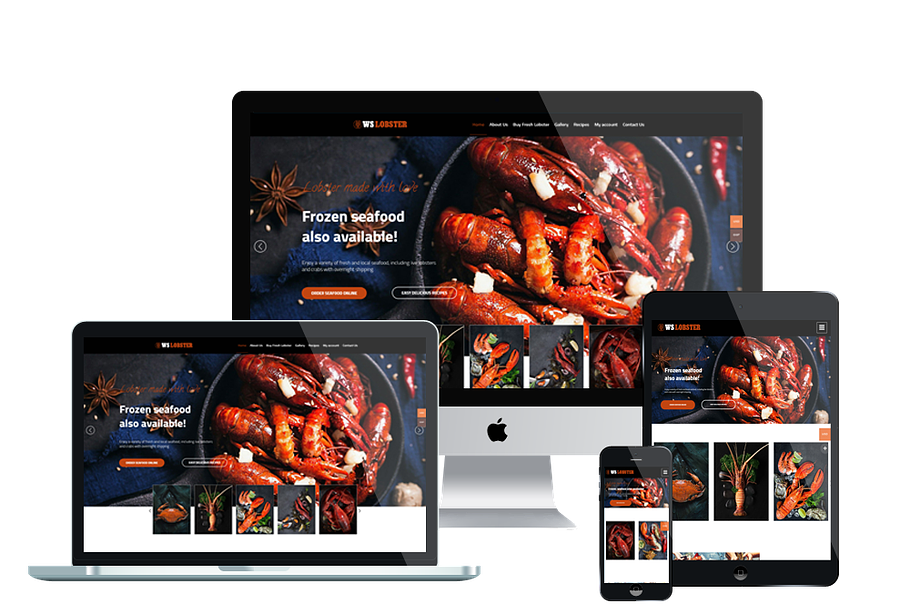 WS Lobster Restaurant WordPress in WordPress Commerce Themes - product preview 8