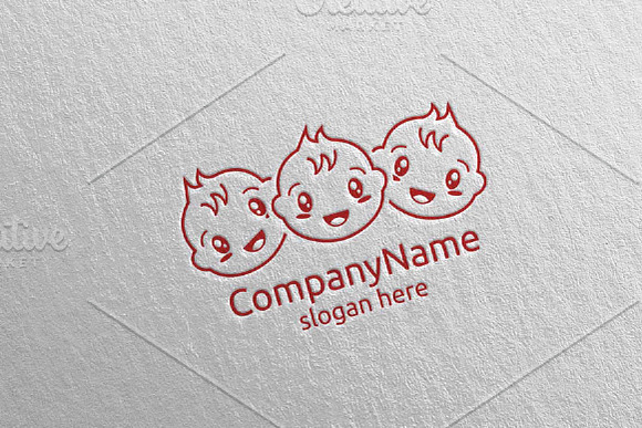 Cute Baby Smile Logo Design 7 in Logo Templates - product preview 2
