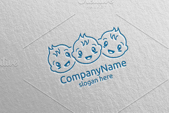 Cute Baby Smile Logo Design 7 in Logo Templates - product preview 3