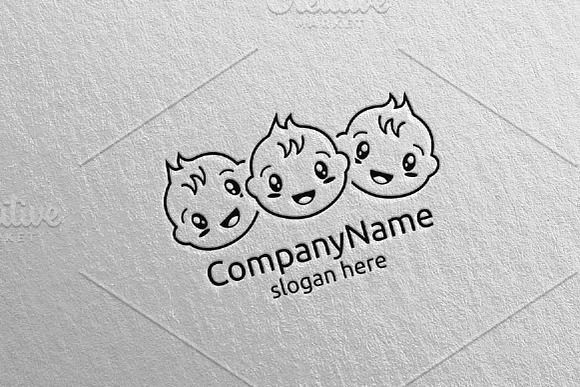 Cute Baby Smile Logo Design 7 in Logo Templates - product preview 4