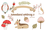 Woodland Whimsy 3 .png Clip Art Set