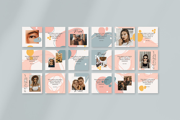 Endless instagram Feed / CANVA+PS in Instagram Templates - product preview 6