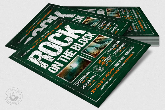 Rock Festival Flyer Template V1 in Flyer Templates - product preview 3