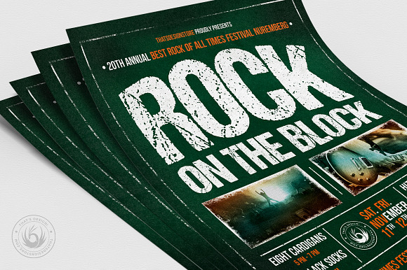 Rock Festival Flyer Template V1 in Flyer Templates - product preview 4