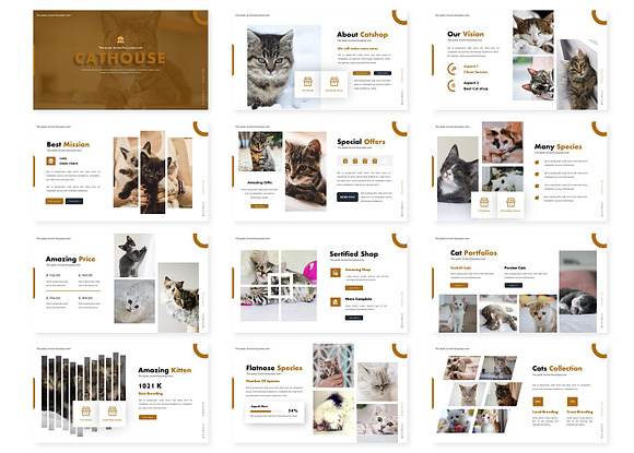 Cathouse - Powerpoint Template in PowerPoint Templates - product preview 1