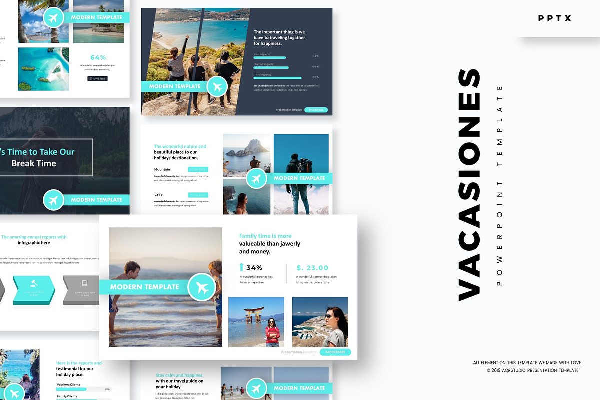 Vacasiones - Powerpoint Template in PowerPoint Templates - product preview 8