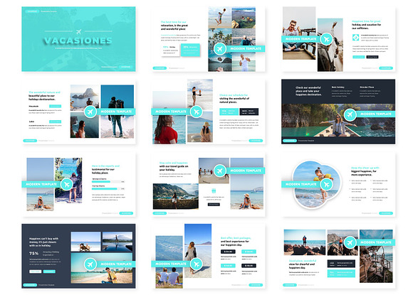 Vacasiones - Powerpoint Template in PowerPoint Templates - product preview 1