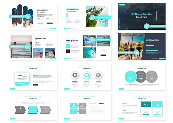 Vacasiones - Powerpoint Template in PowerPoint Templates - product preview 2