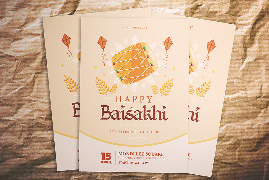 Happy Baisakhi Flyer