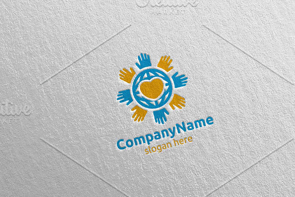 Colorful Children Hand Logo 12 in Logo Templates - product preview 1