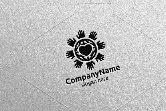 Colorful Children Hand Logo 12 in Logo Templates - product preview 4