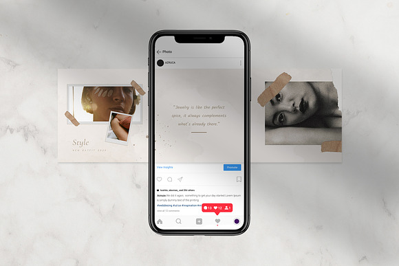 Neira Puzzle Instagram Feed in Instagram Templates - product preview 2