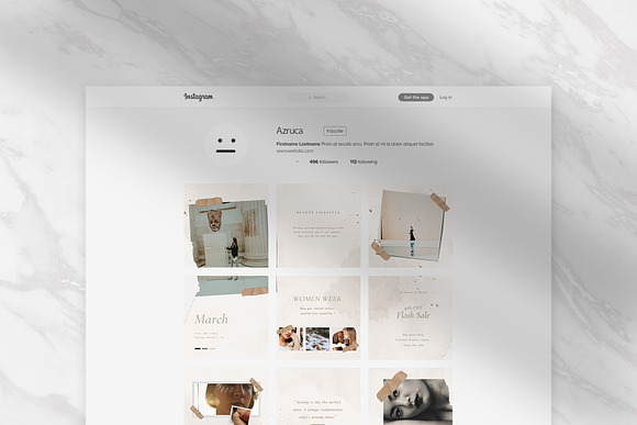 Neira Puzzle Instagram Feed in Instagram Templates - product preview 3