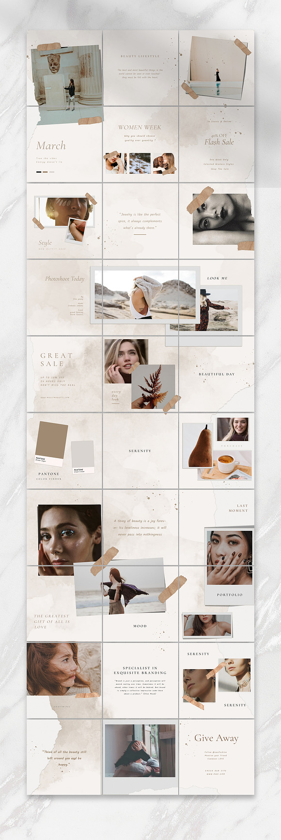 Neira Puzzle Instagram Feed in Instagram Templates - product preview 6