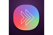 Double arrow app icon