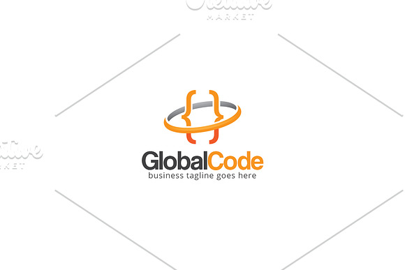 Global Code Logo in Logo Templates - product preview 1
