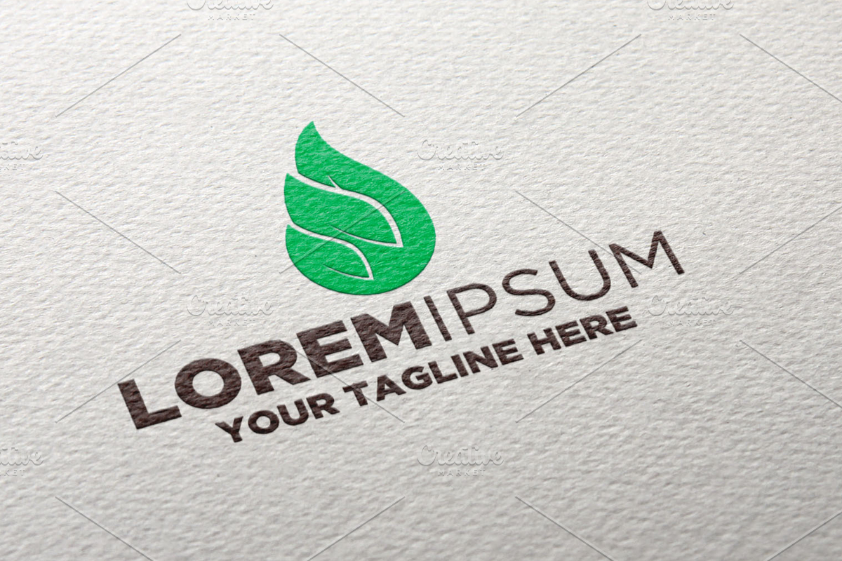 Green Oil Leaf Logo in Logo Templates - product preview 8