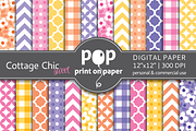Cottage Chic - 24 digital papers