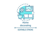 Home decorating concept icon