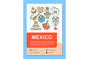 Mexico brochure template layout