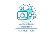 Air conditioner installation icon