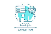 Search job concept icon