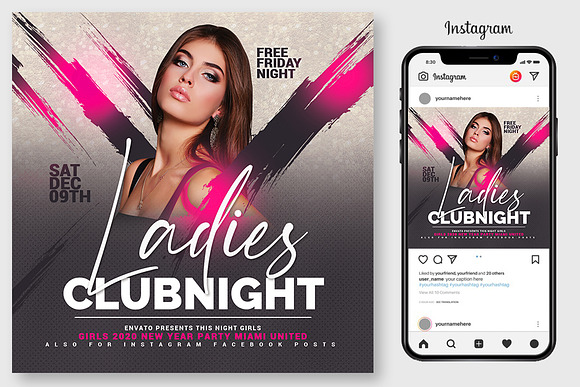 6 Sexy Night Party Flyers Bundle in Flyer Templates - product preview 3