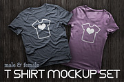 T-Shirt Design Mockups: Any color