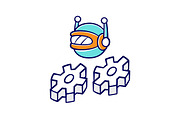 Work bot color icon