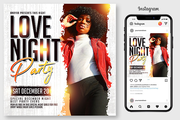 6 Night Club Flyers Bundle in Flyer Templates - product preview 2