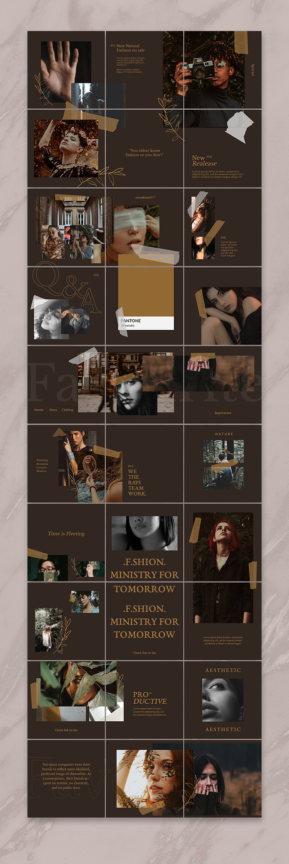 Azkialia Puzzle Instagram Feed in Instagram Templates - product preview 1