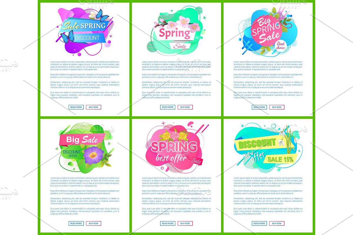 Spring Best Discount Offer Vector in Illustrations - product preview 8