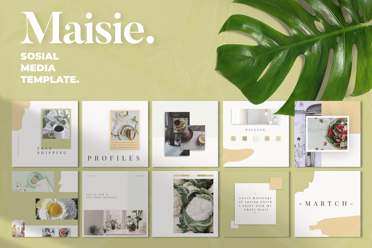 MAISIE Social Media Template in Instagram Templates - product preview 8