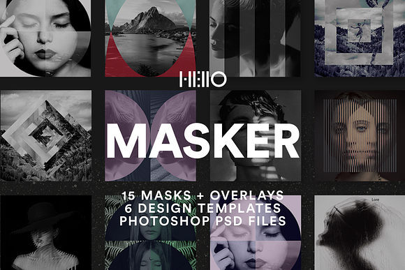Masker Photo Collage Templates in Instagram Templates - product preview 19