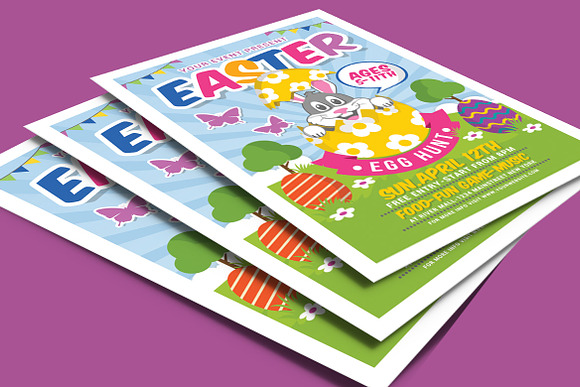 Easter Egg Hunt For Kids in Flyer Templates - product preview 2