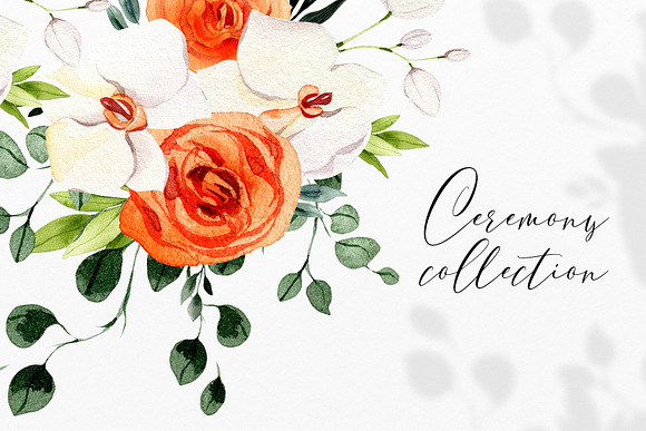 Ceremony floral collection in Illustrations - product preview 3