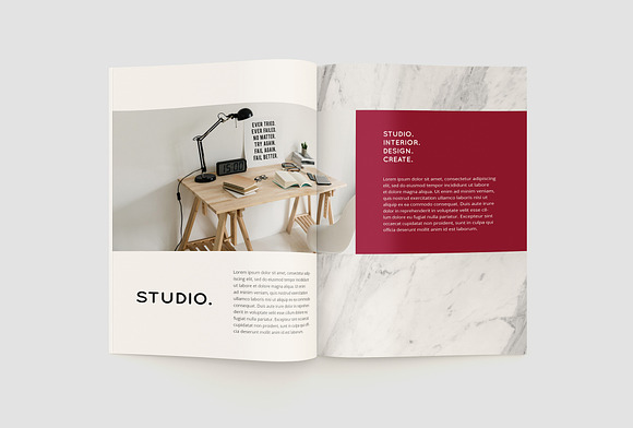 Interior Design Brochure Magazine in Magazine Templates - product preview 6
