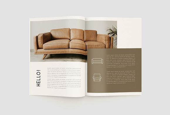 Interior Room  Brochure Magazine in Magazine Templates - product preview 4