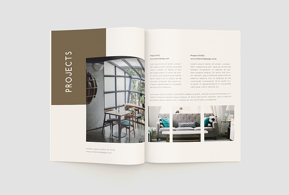 Interior Room  Brochure Magazine in Magazine Templates - product preview 9
