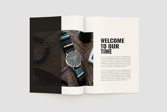 clock Catalog Brochure in Brochure Templates - product preview 4