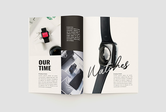 clock Catalog Brochure in Brochure Templates - product preview 5