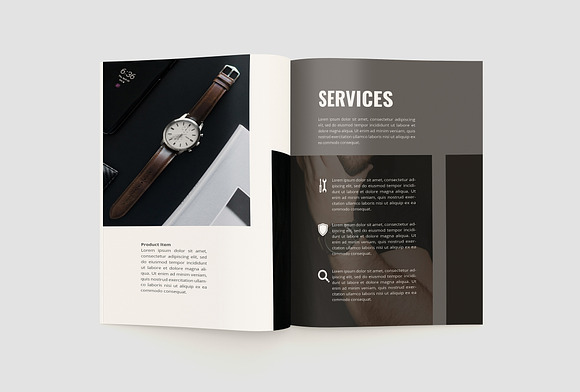 clock Catalog Brochure in Brochure Templates - product preview 6