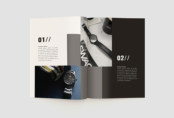 clock Catalog Brochure in Brochure Templates - product preview 9