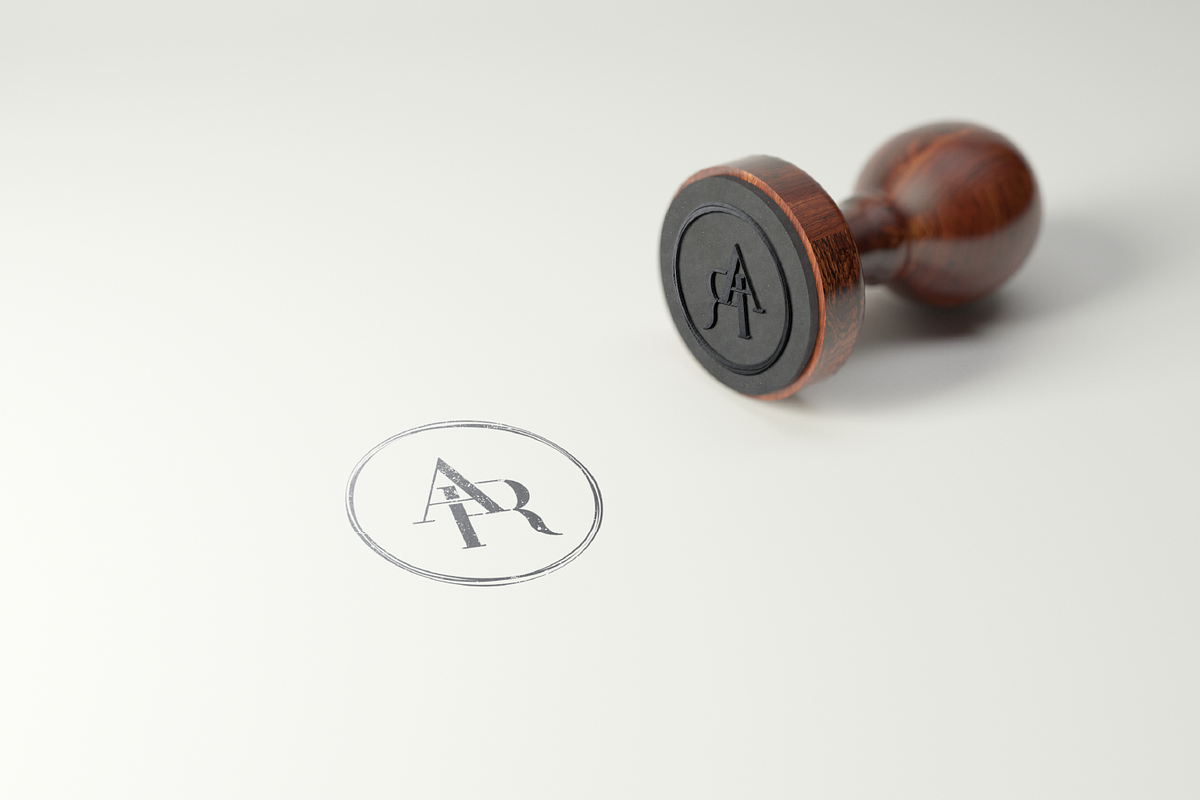 AR Logo Design Monogram Typography in Logo Templates - product preview 8