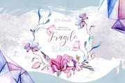 Watercolor collection FRAGILE BEAUTY