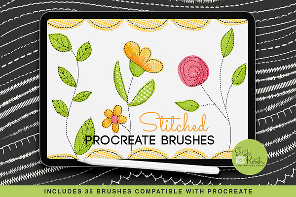 Procreate Stitched Brushes