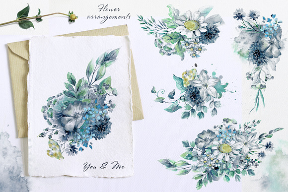 Watercolor herbs collection in Illustrations - product preview 5